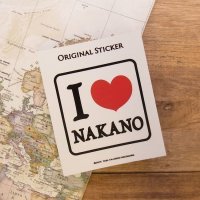 旅屋オリジナル　ステッカー　I Love NAKANO