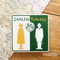 旅屋オリジナル　旅ステッカー　ZAHLEN TOILETTE/有料トイレ